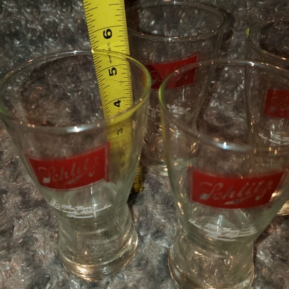miller beer Kitchen Vintage Schlitz Beer Glasses Poshmark